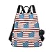 Sac à dos de voyage décontracté avec drapeau des États-Unis d'Amérique pour femme et fille