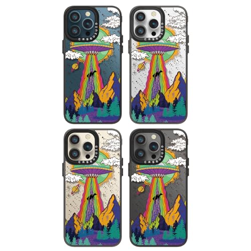 Coque iPhone 12 Pro Max protectrice contre les chocs - Design OVNI noir robuste et durable - 7