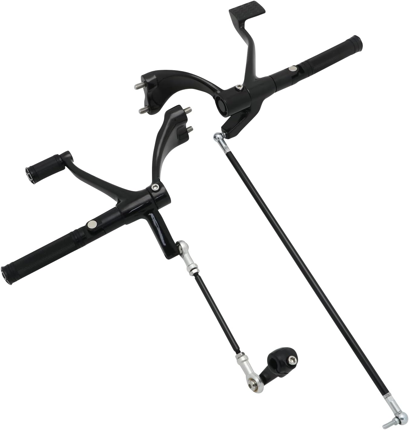 Motorcycle Black Forward Controls Complete Kit Pegs Levers Linkages for Harley 2004-2013 Sportster XL 883 1200 Forty Eight XL883 XL1200