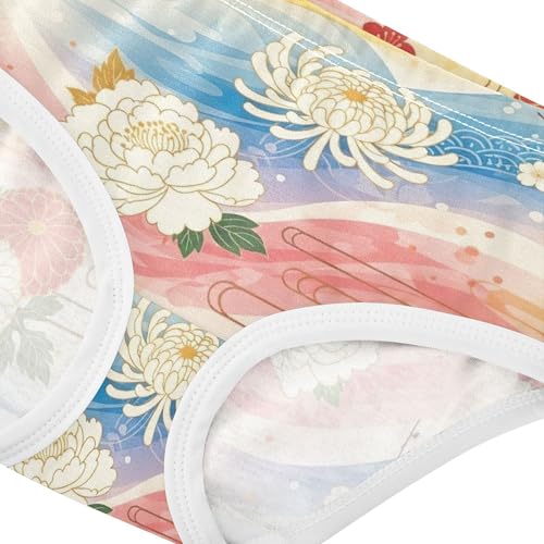 Girls Underwear Toddler 2t Cotton Cute Panties Girl Aesthetic Briefs Underpants Colorful Traditional Floral4