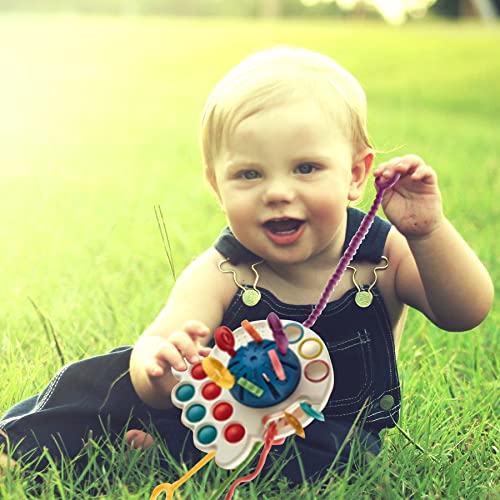 Baby Toys 6 To 12 Months, Montessori Toys For 1 Year Old, Infant Sensory Pull String Toys, Baby Teether Or Teething Toys For 6 8 9 10 12 18 Months, Travel Toys For Car Seat Stroller #TOP6