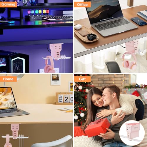 ALACOO Multi-Function Desk Headphone Hanger Hook Gaming Office - image 9