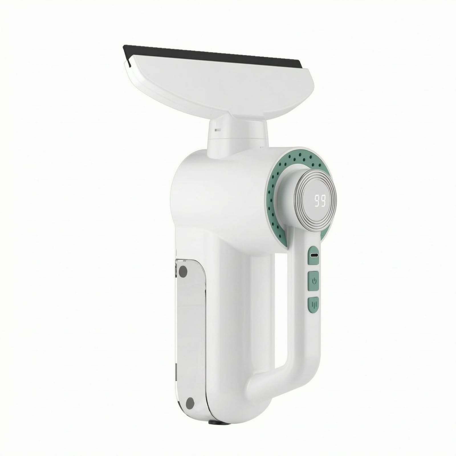 Spray Function Window Vacuum Squeegee Rechargeable Cordless Window Vacuum Detachable Reservoir Glass Cleaning Brush Handheld, English Version-image-29