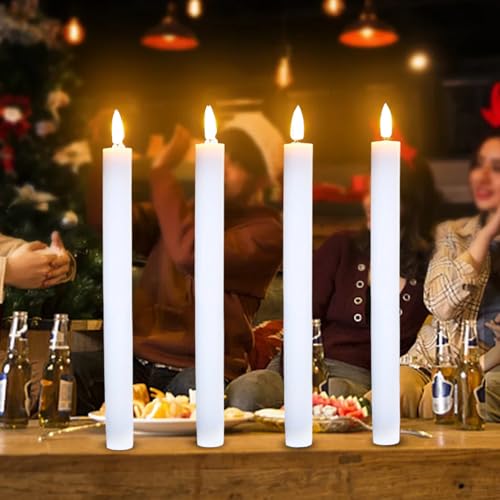 Velas sin llama LED eléctricas con mando para decoración de salón 7