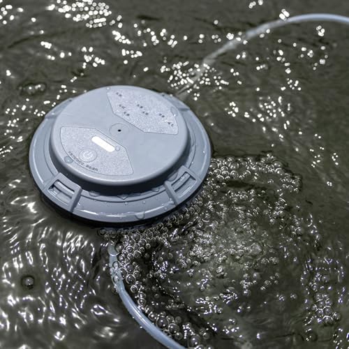 Oxigenador de agua portátil para evitar la pérdida de peces con 20 horas a pilas 3