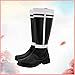 Helltaker Anime Himmel Cosplay Shoes Fashion Black Long Boots for Halloween Carnival Party