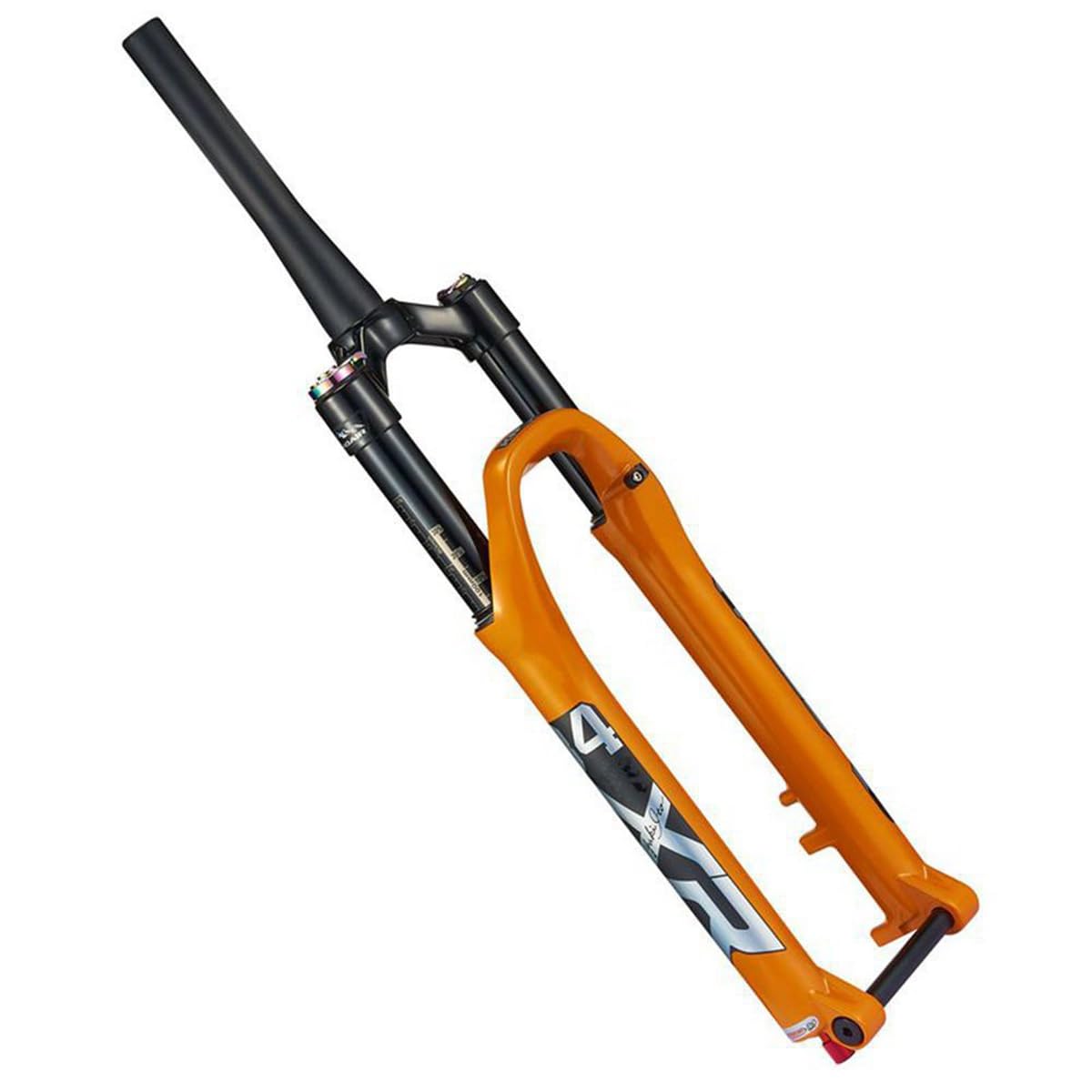 Horquilla de suspensión para Bicicleta de 26, 27,5 y 29 Pulgadas con Ajuste de amortiguación, Tubo de dirección cónico sin Rosca de 1-1/2", Horquilla Delantera para Bicicleta de m