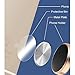 ZZoo Adhesive Metal Plate Mounting Kits Stickers Discs Magnetic Patch Compatible with Air Vent Magnetic Car/Vehicle Mount Holder Especially for iPhone 6S 7 7plus (2pack-Jet Black)