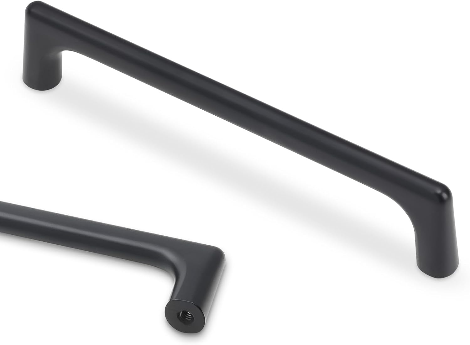 10 Pack 5 Inch(128mm) Cabinet Pulls Matte Black Kitchen Cabinet Pulls Drawer Pulls Solid Cabinet Hardware