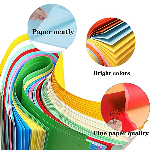 TYOREW 200 Sheets Coloured Paper, A4 Origami Paper Double Sided for Children's Art & Craft Activities(70gsm) , 20 Colors Craft Paper Copy Papers ,... - Image 6