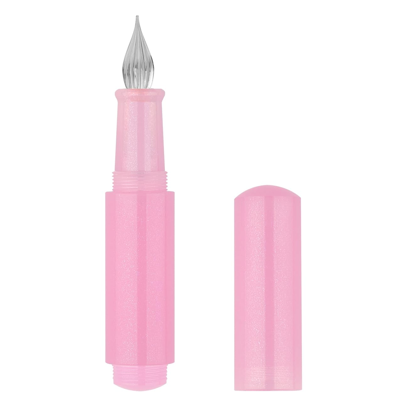 SIPLIV Wancai Mini Candy-colored Glass Dip Pen Resin Pocket-Size Calligraphy Pen - Glass Nib, Purple