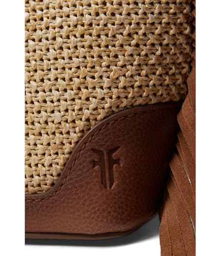 Frye Ava Raffia Mini Bucket, Cognac4