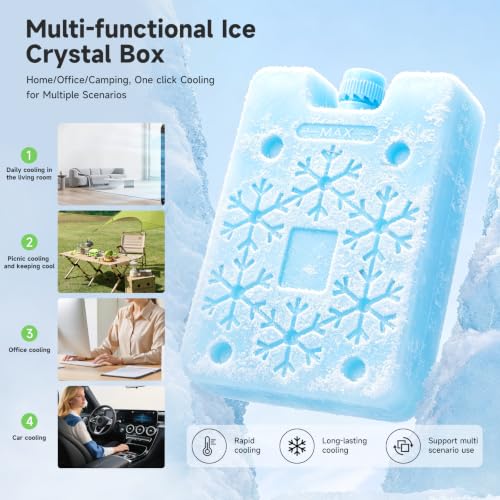 Pack de 4 bolsas de hielo reutilizables delgadas Toyvian miniatura 2