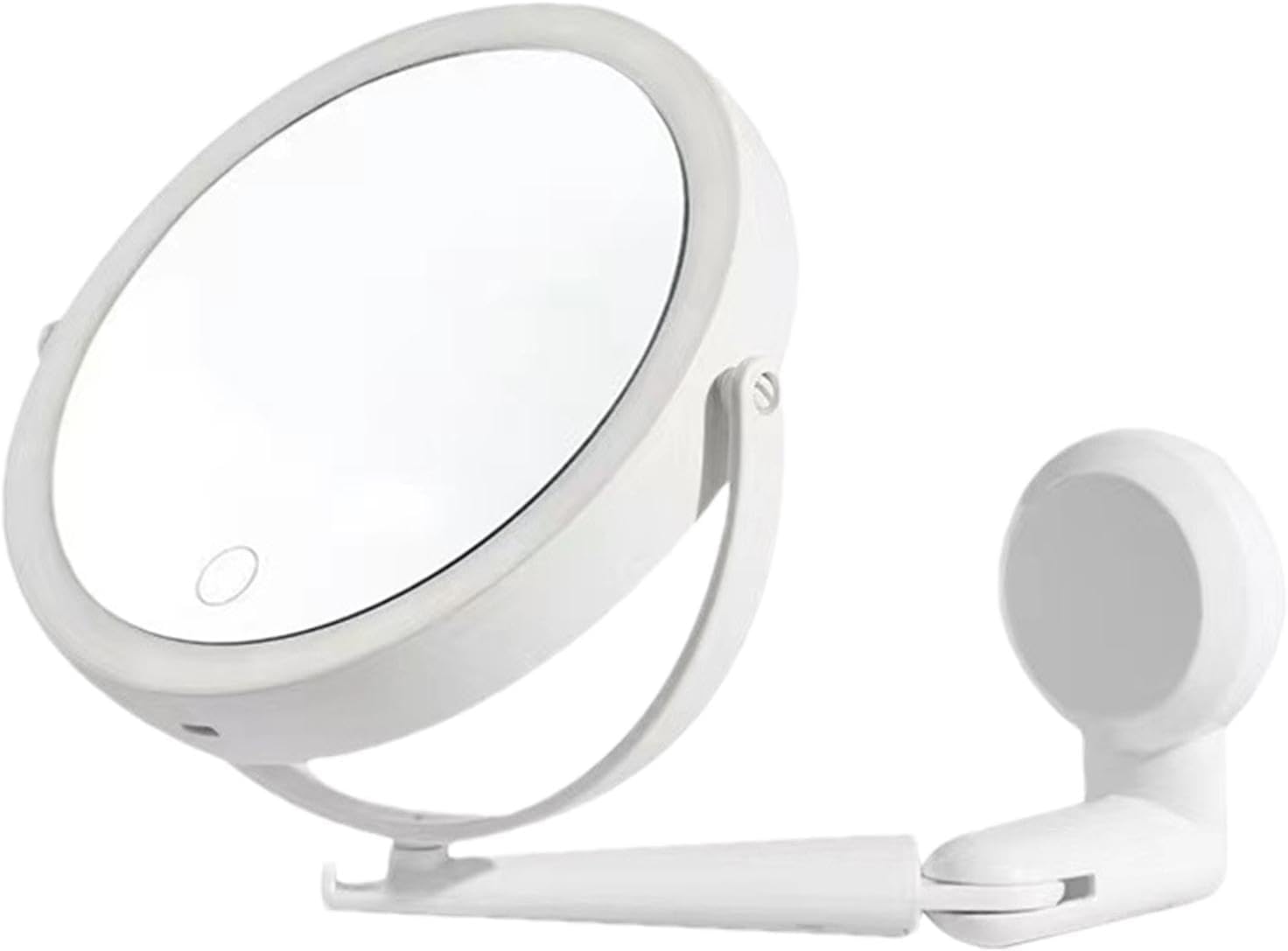 azelf luxury led vanity makeup mirror with adjustable stand, touch control & magnifying mirror – elegant beauty mirror for makeup, skincare & grooming