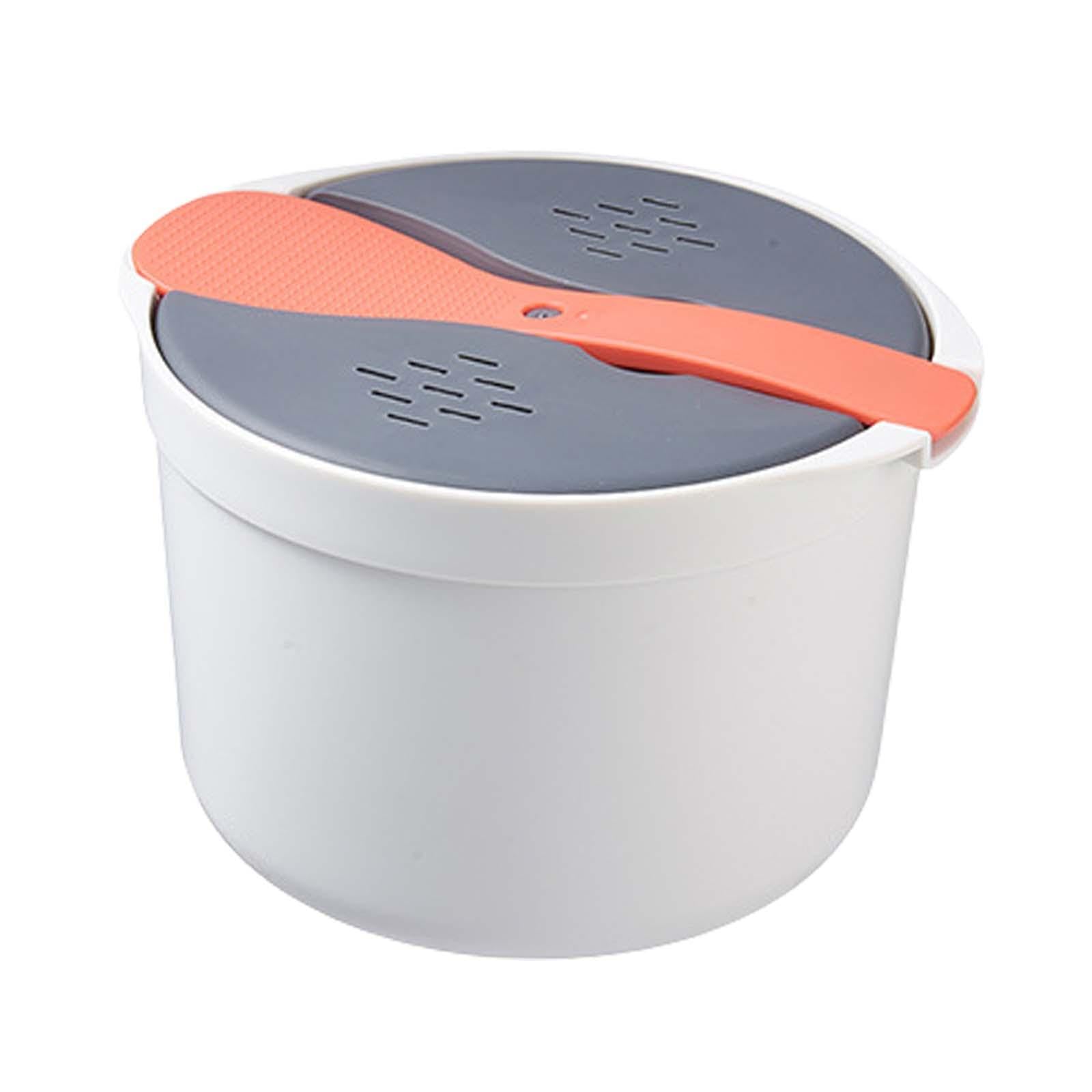 ATORSE Steaming Pot Microwaveable Multifunctional Rice Cooker for Rice Ramen Quinoa Orange-picture-11