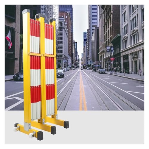 Barrière de circulation rétractable portable et clôture d'allée haute de construction - 6