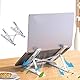 SYXLS Laptop Ständer, Tragbar Faltbarer Notebook Ständer, Höhenverstellbarer Laptopständer Belüftet Kühlung Laptop Halterung, Kompatibel mit 10-15,6 ” Laptop, Tablet (Weiß)