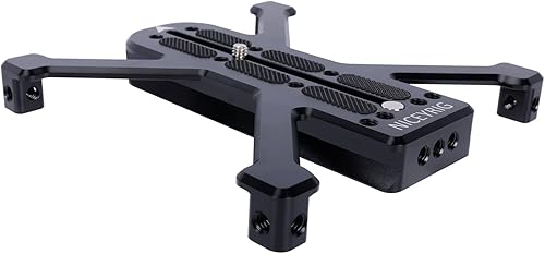 Miniatura 4 de NICEYRIG Placa de liberación rápida para Manfrotto 500/501/577/701 con soporte de cuatro pies aplicable para cámaras réflex digitales grandes y