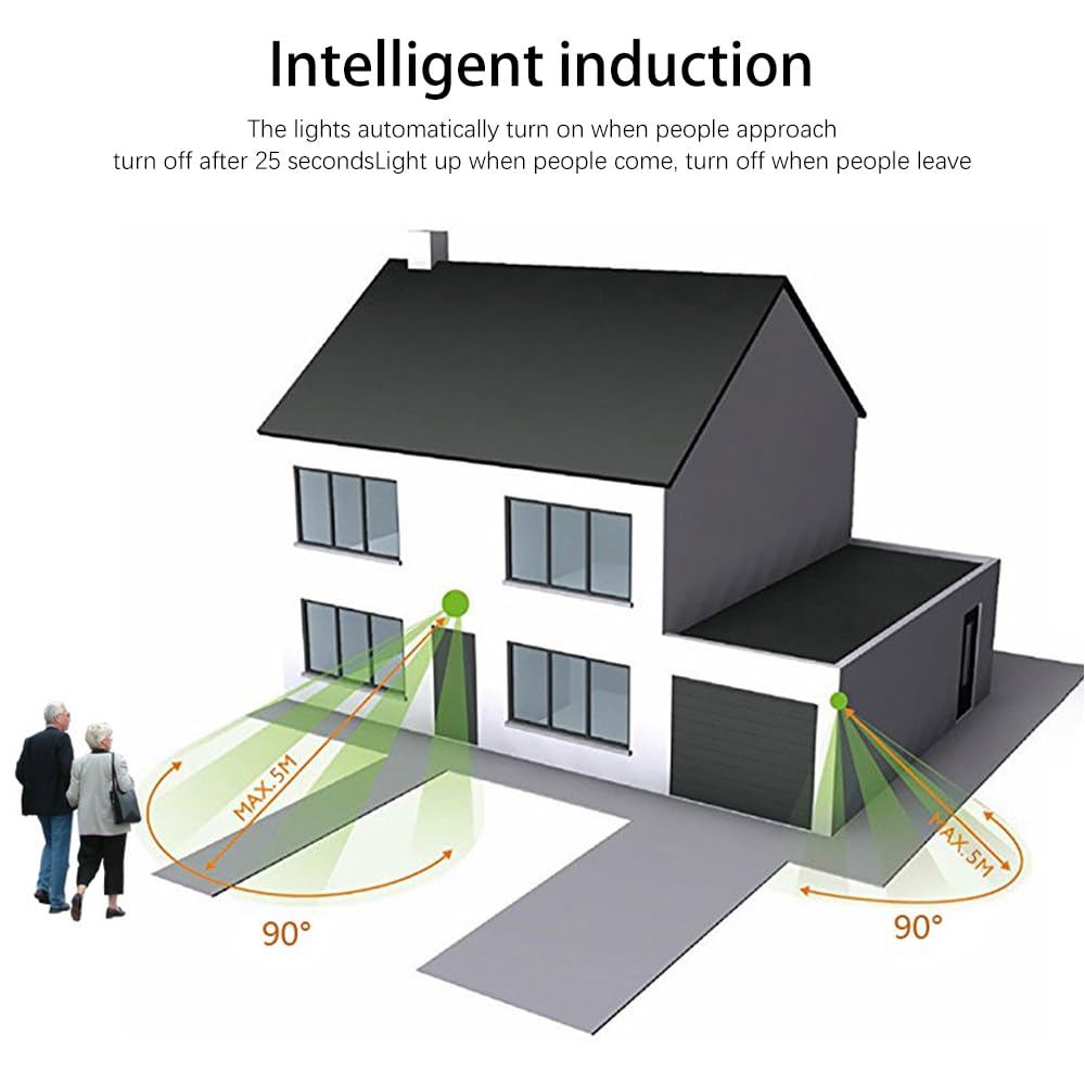 Aplique de pared con sensor Aplique de pared para exteriores Lámpara de porche exterior Accesorio de iluminación para puerta delantera Luces LED negras para montaje en pared Lámparas exteriore