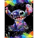haikyuu Diamond Painting Kits for Adults Lovers, Disney Stitch Full Drill Crystal Rhinestone Embroidery Arts Craft Perfect for Home Wall Decor Gift