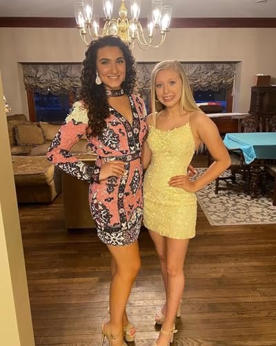 Rjer Lace Appliques Homecoming Dresses 2025 Tight Short Prom Dresses Spaghetti Straps Cocktail Party Dresses for Teens4