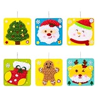 HANYMWANZW Animal Sewing Craft Kit for Kids, Cartoon Animal Felt Embroidery Stitching with Stickers Felt Sewing Crafts Projects DIY Arts & Crafts