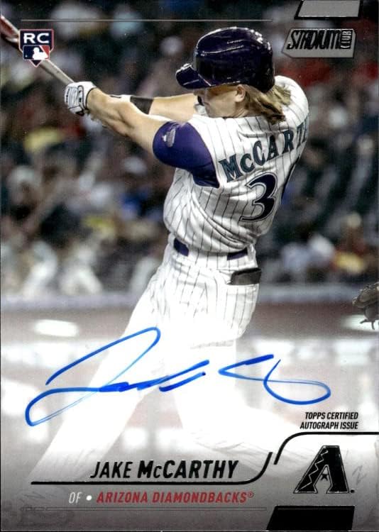 2022 TOPPS STADIUM CLUB AUTOGRAPH #SCBA-JMC JAKE MCCARTHY AUTO ARIZONA DIAMONDBACKS BASEBALL OFFICIAL TRADING CARD OF THE MLB