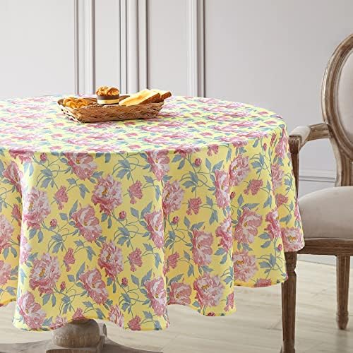 Laura Ashley Decorative Tablecloth, Wrinkle and Stain