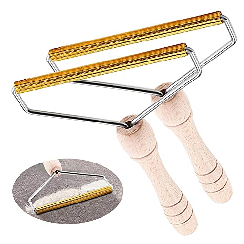 2PCS Portable Lint Remover Lint Shaver Clothes Fuzz Shaver Reusable Portable Lint Remover, Clothes Fuzz Shaver Reusable Remover Brush Tool for Clothes, Carpet, Couch, Blanket, Car Seats Lint Rollers