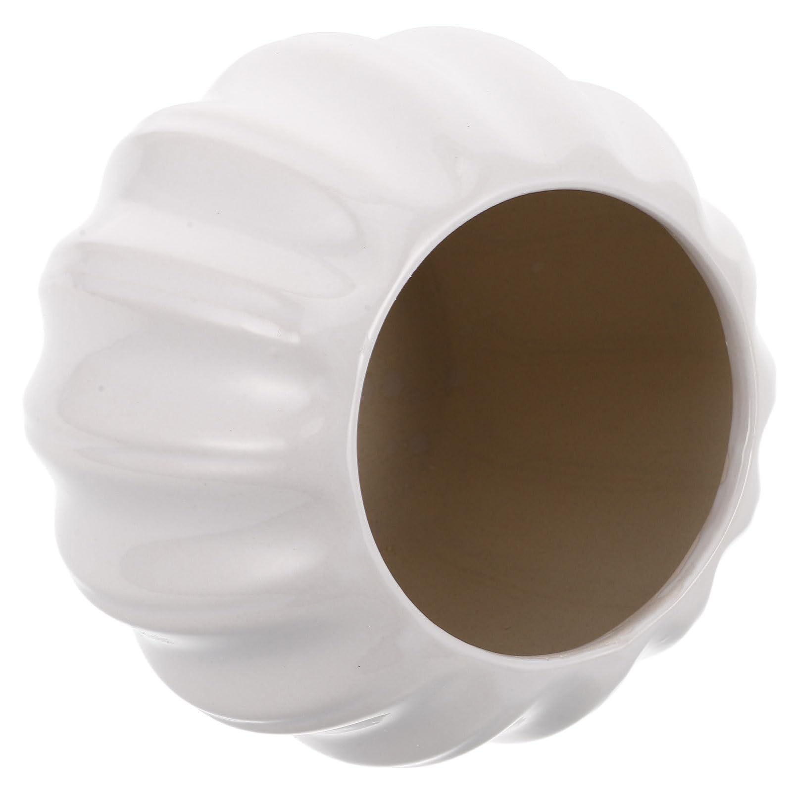 Vase blanc céramique citrouille pour rompre la monotonie déco