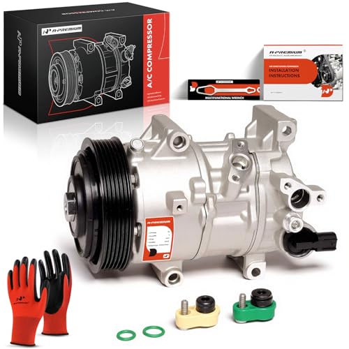 A-Premium Air Conditioner AC Compressor with Clutch Compatible with Toyota Corolla 2019-2024 2.0L, C-HR 2018-2022, Corolla Cross 2022-2024 & Lexus UX200 2019-2022, 2.0L, with 6SEU14C Compressor