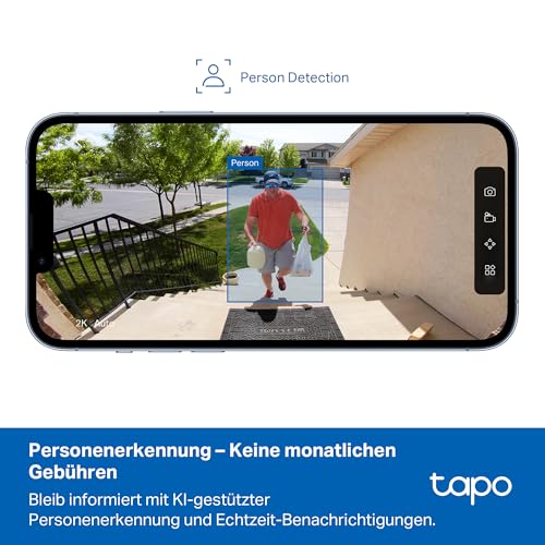 Tapo C400 Außenkamera Akku | Überwachungskamera aussen mit 1080p-HD-Video, WLAN, Nachtsicht, witterungsbeständig, microSD-Karte bis zu 512 GB, Zwei-Wege-Audio 6