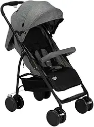 Carrinho de Bebê Cosco Kids, Bross, Cinza Mescla