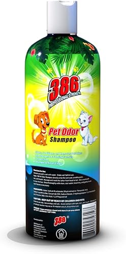 Miniatura 2 de 386 Champú y acondicionador para perros de fuerza profesional, champú para perros con olor a mascotas de 16 onzas líquidas para perros malolientes,