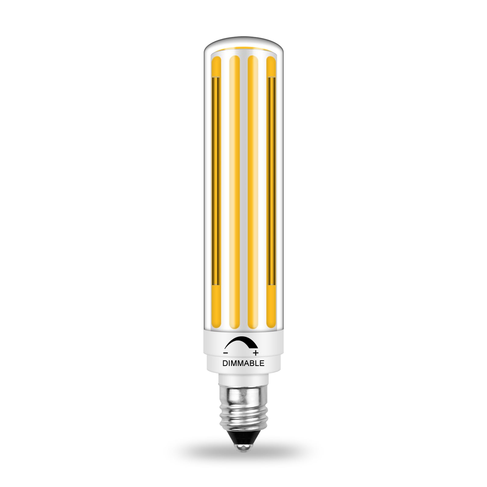 10W E11 LED Bulb, 100W-150W Halogen Equivalent 2700K Soft White, 1 Pack | JDE11 120V, T3 T4 COB Mini Candelabra Base, 1300LM, Dimmable, No-Flicker, for Chandeliers, Ceiling Fans, Cabinet Lighting