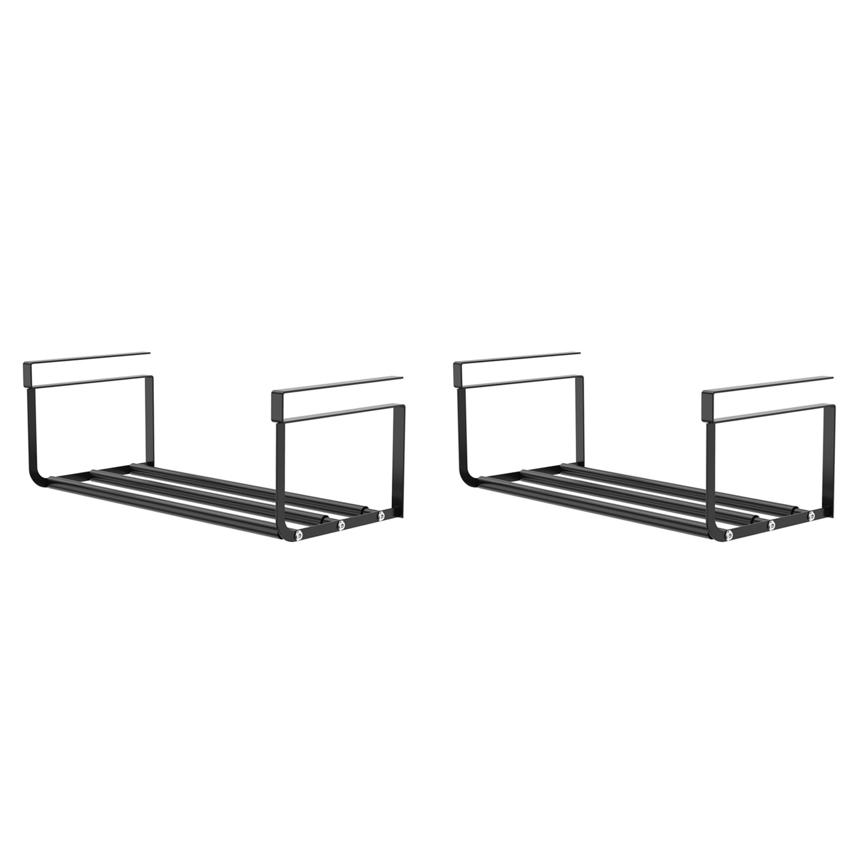 Hndhbfgrt 2X Expandable Hanging Shoe Rack, Retractable Shoe Shelf, Hanging Under Shelf Storage, Adjustable Holder B