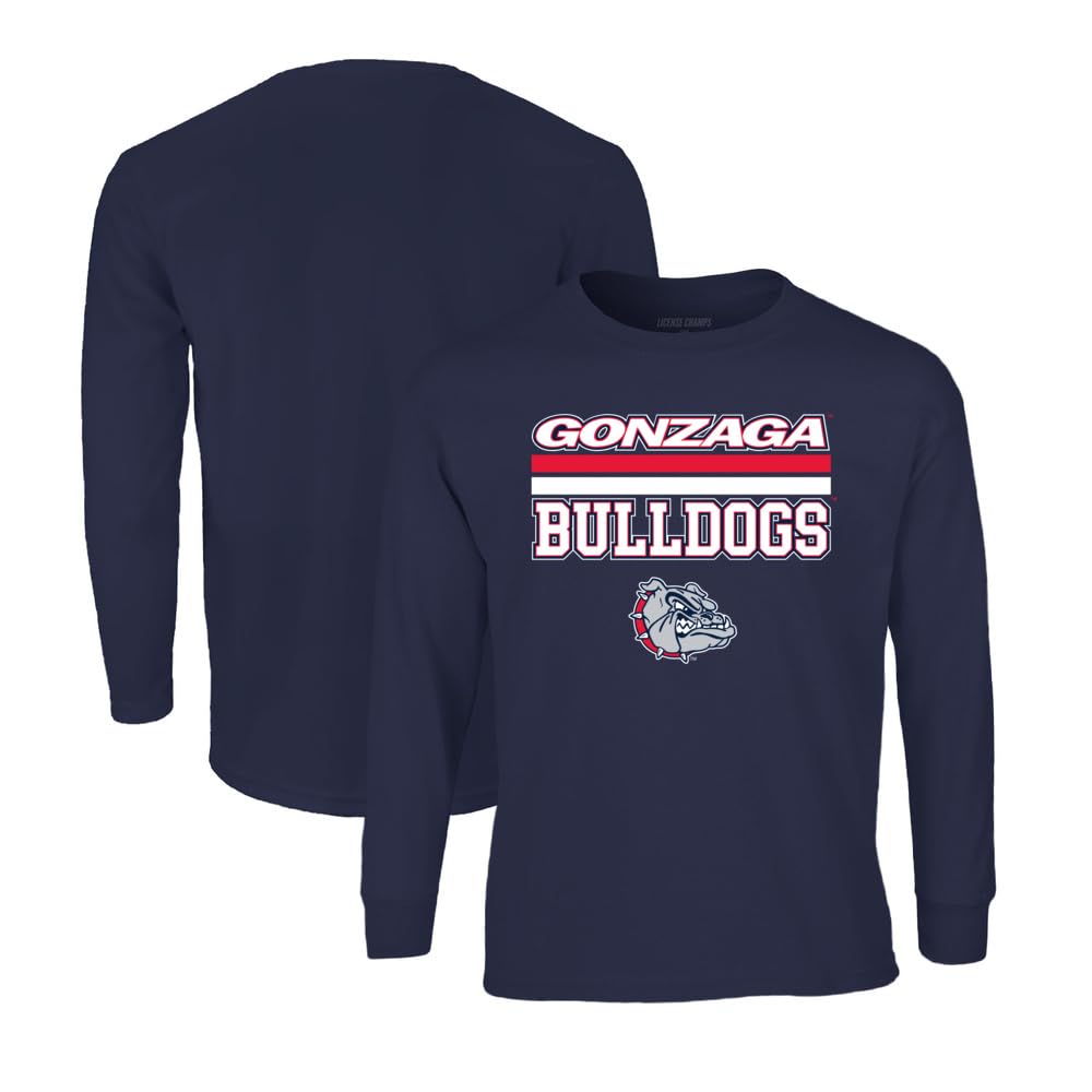 Long Sleeve T-Shirt | Official College Game Day Merchandise | Mens Womens Adult Cotton | Team Icon Design, Navy, M