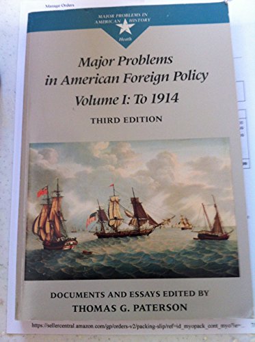 Major problems in American foreign policy: Docu... 0669158569 Book Cover