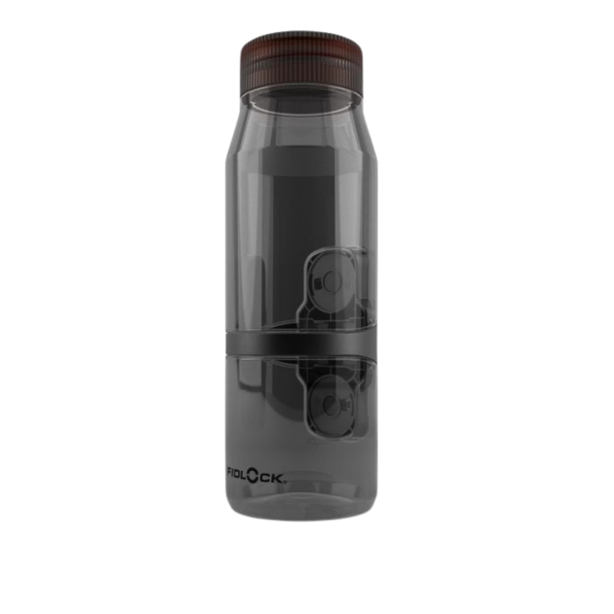 Fidlock Twist Single 800ml Water Bottle (Transparent Black) - Magnetic Mounting