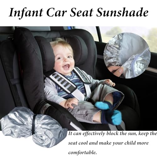 Universal Kinder Autositz Sonnenschutz Abdeckung,Kinder Wörmeisolierung Uv-Block Autositze Abdeckung,Abdeckung für Auto Kindersitz,Sonnenschutz für Kindersitz,Zubehör Für Kleinkinderautositze,108x74cm