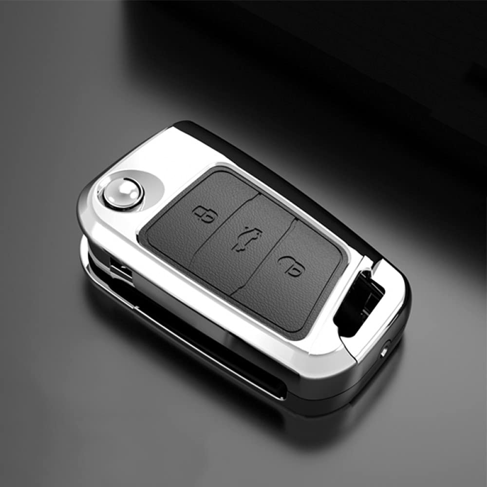 Stop cynku męskie damskie etui na kluczyki samochodowe, pasuje do VW Volkswagen Polo Golf 4 MK7 Golf 7 T5 Skoda Octavia A5 A7 Leon Ibiza Ateca Kodiaq, 20