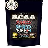 JAY&CO. 無添加人工甘味料 BCAA + アルギニン & シトルリン 国内製造 (レモン, 500g)