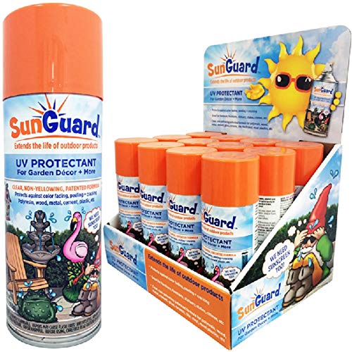 SUNGUARD UV Protectant Spray for Outdoor Decor, Furniture & More (2-Pack) Prevents Fading Peeling and Cracking