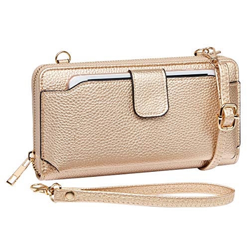 Image of K . A Womens Wristlet Wallet Crossbody Bag Cellphone Purse Handbag RFID Card Slots 2 Strap Wrist