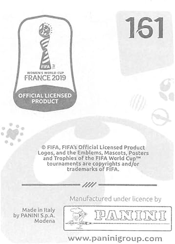 Miniatura 2 de 2019 Panini FIFA Women's World Cup France Album Stickers (Individual Sticker Only) Soccer #161 Janine van Wyk South Africa 2 Inch by 2 12 Inch