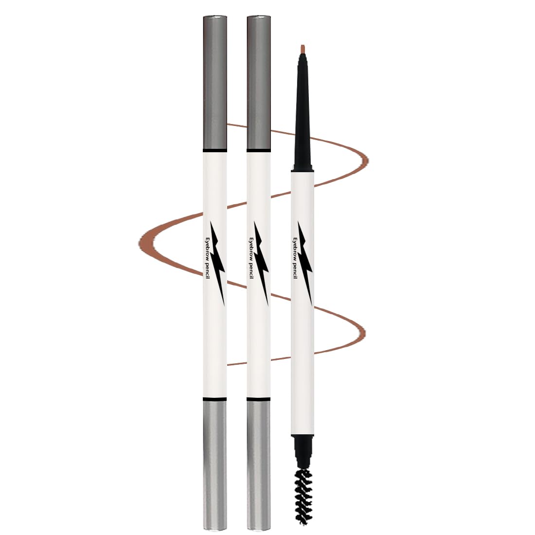 Photo 1 of 3 Classic Eyebrow Pencils,Long Lasting, Waterproof, Double Tip Fine Eyebrow Pencil,[3-in-1]Eyebrow Pencil *3;Light Brown #-0907022