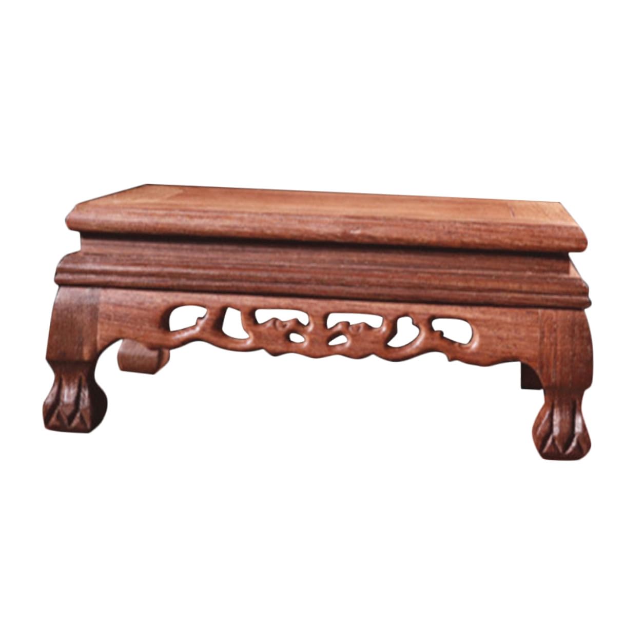 Base de Exhibición Rectangular de Madera para Macetas y Acuarios