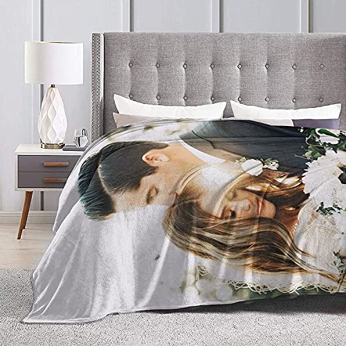 ACCZ Personalisierte Decke 150 * 200CM Fotodecke mit Eigenem Foto und Text,Personalisierte Geschenke Für Geburtstage, Jubiläen Geschenk Für Vater, Mutter, Kinder, Hunde, Freunde Oder Liebhaber