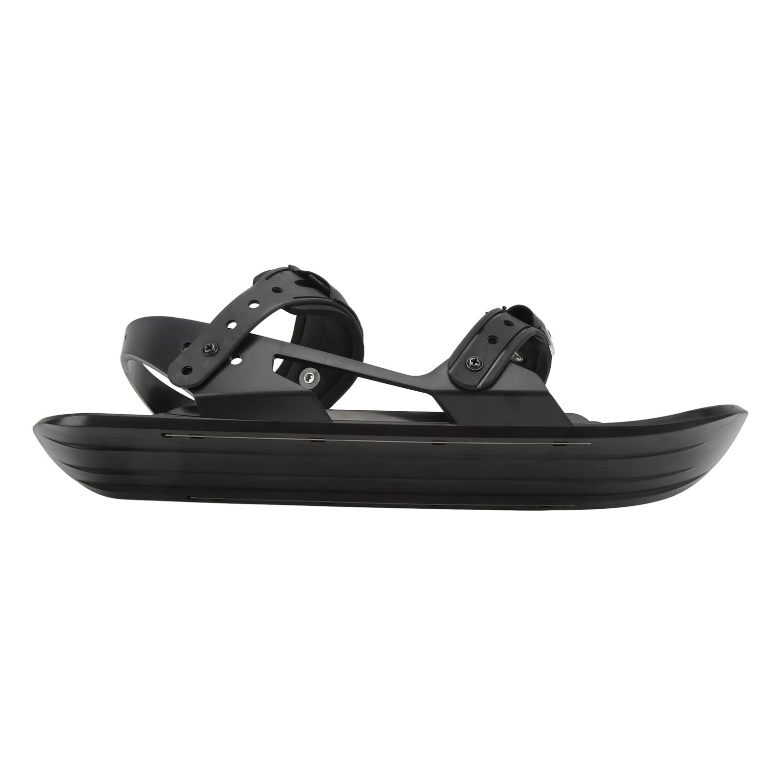 Mini-Skischuhe, Schwarz, verstellbare Bindung, freie Größe, Outdoor-Mini-Snowboard-Skischuhe für Waldwege, Pisten, Langlaufen