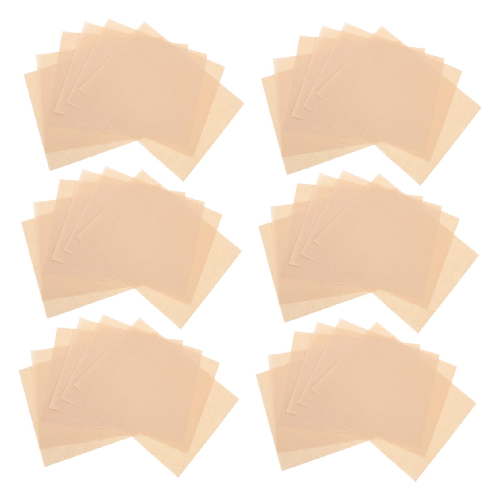 ABOOFAN 300 Stck. Silikonpapier backen Pergamentpapier zum Kochen Wiederverwendbarer Ofenauskleidung BBQ Pergament Liner Dampfablett -Liner ungebleichtes Pergamentpapier Hellbraun